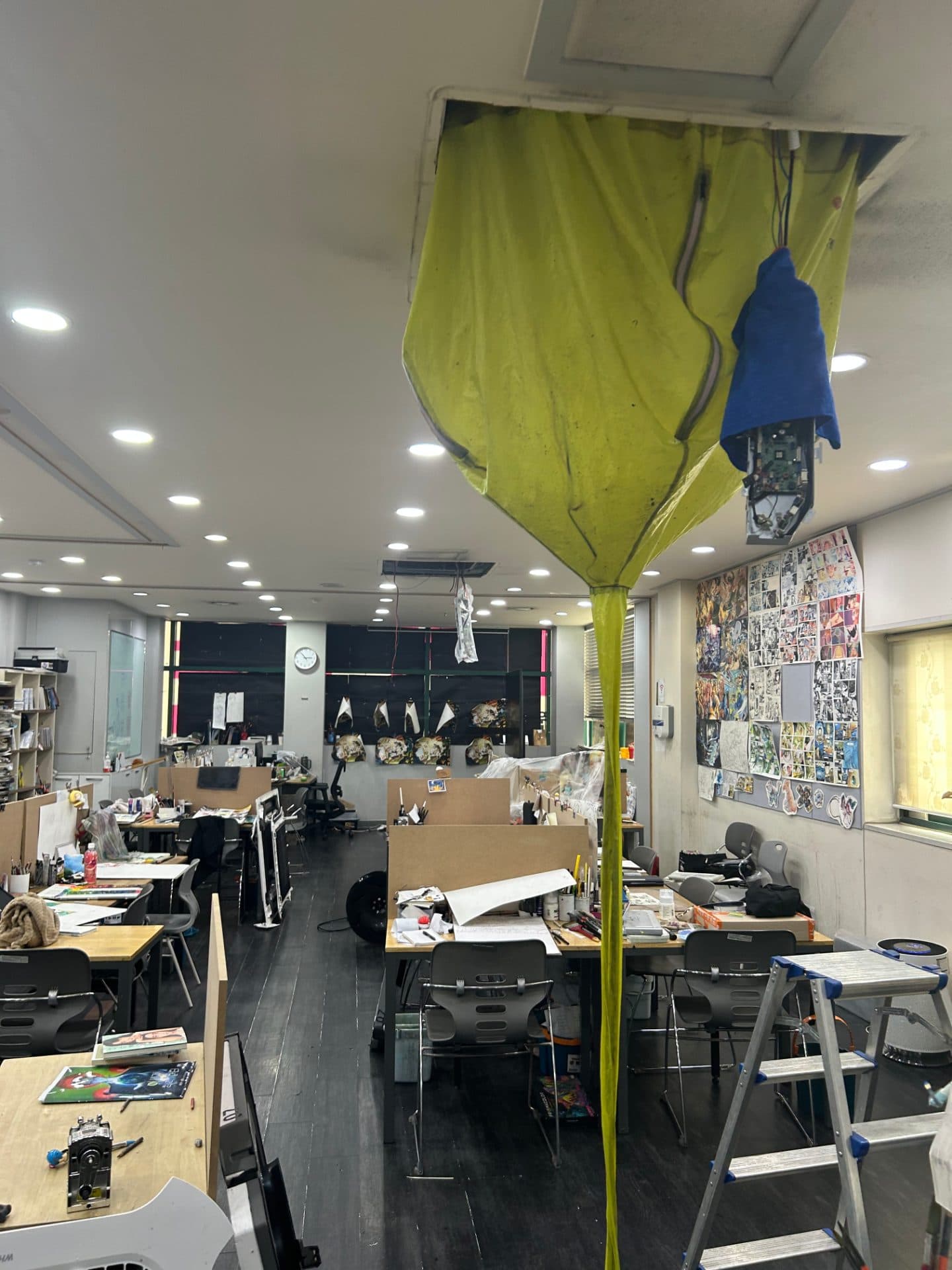 웹툰·미술학원 8개 지점 에어컨 청소 시공사례 2
